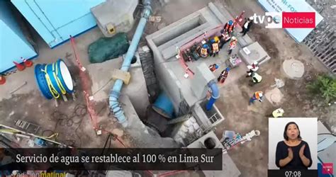 Corte De Agua Servicio Se Restablece Al 100 En 22 Distritos De Lima