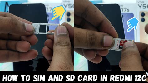 How To Insert Sim And Sd Card In Redmi C How To Insert Sim And Sim