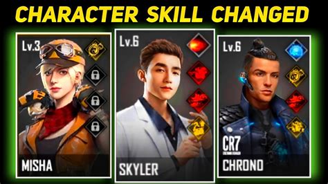 Character Skill Change After Ob34 Update Skyler Chrono Misha And More