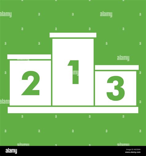 Podium Winners Icon Green Stock Vector Image And Art Alamy