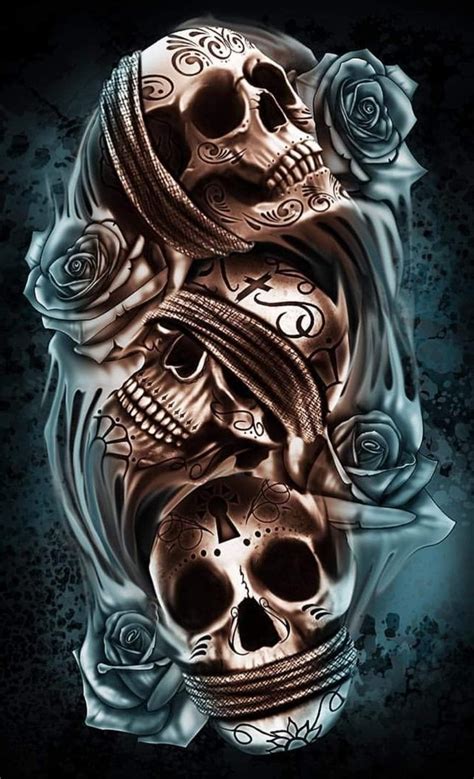 Pin by Jenni Blessed on tattooz | Skull sleeve tattoos, Skull girl ...