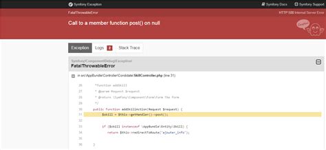 Php Call To A Member Function On Null Stack Overflow