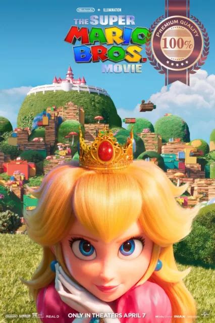 THE SUPER MARIO Bros Movie Princess Peach 2023 Original Cinema Premium Poster EUR 8,84 - PicClick FR