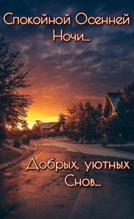 Спокойной осенней ночи и добрых уютных снов | Good night, Good evening ...