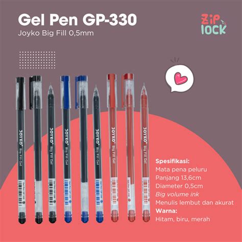 Jual Gel Pen Pulpen Pena Joyko Gp Big Fill Gel Mm Shopee