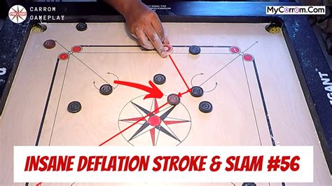 Carrom Insane Deflation Stroke For White Slam Youtube