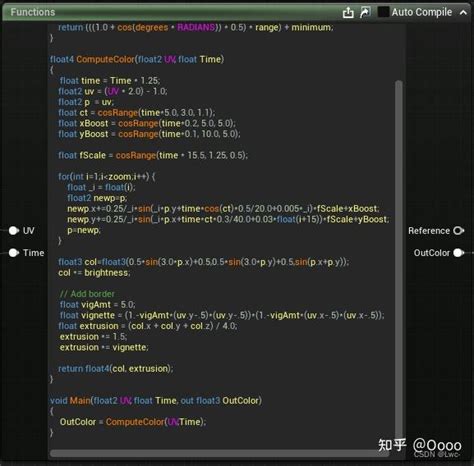 UE4 UE5 HLSL Material Expression Custom Node 知乎