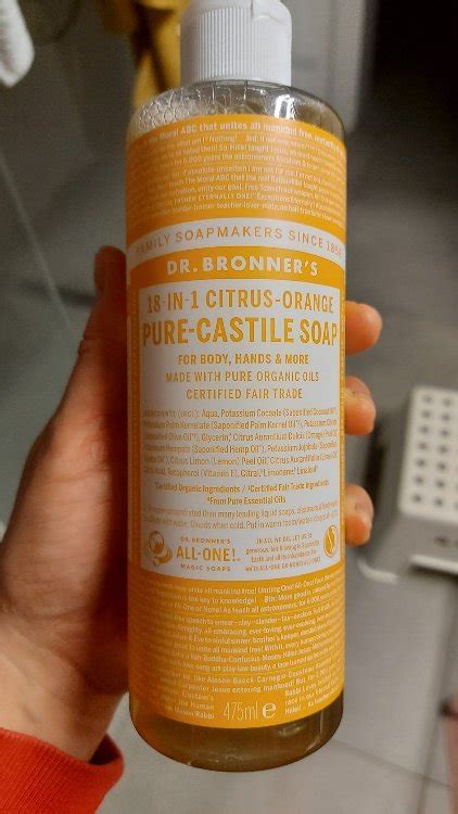 Dr Bronner S Savon Liquide Citron Orange 475 Ml INCI Beauty