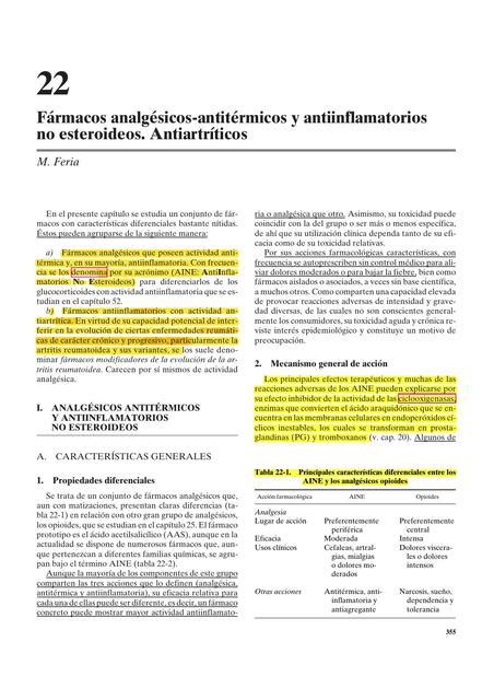 F Rmacos Analg Sicos Antit Rmicos Y Antiinflamatorios No Esteroideos