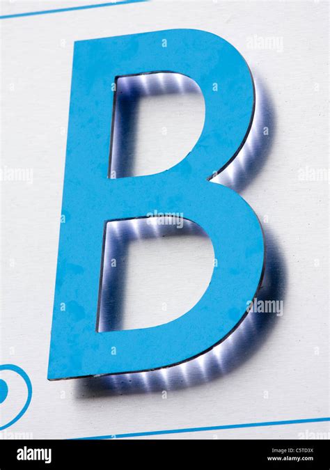 B Character Alphabet Character Letter Outside Sign Stock Photo Alamy