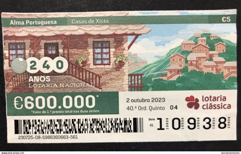 Billets De Loterie N X Lottery Ticket Portugal Alma