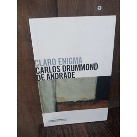 Livro Claro Enigma Por Drummond De Andrade Shopee Brasil