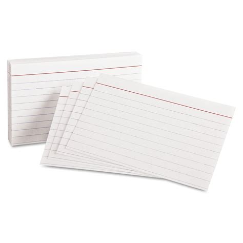 Oxford Ruled Index Cards 3 X 5 White 100pack 31