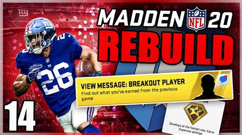 Another BREAKOUT Opportunity Madden 20 New York Giants Franchise