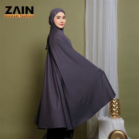 Jual Zain Mukena Dewasa Khadijah Penutup Dagu Jersey Premium Series