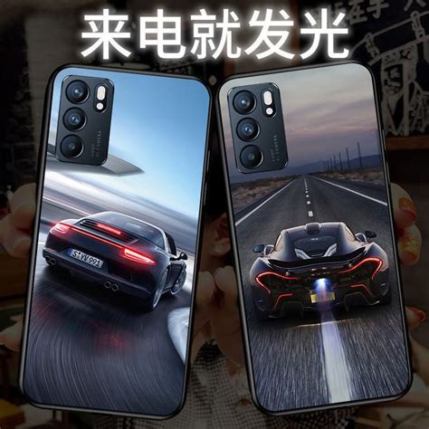 Opporeno8發光手機殼findx3pro來電閃reno9pro夜光聲控reno7彩光 蝦皮購物