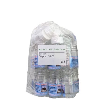 Jual Botol Kosong Air Zamzam 50 Cc Isi 30 Zam Zam Botl 50 Ml Shopee