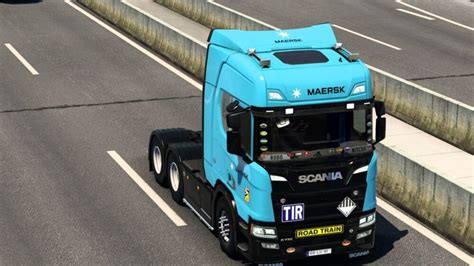 Ets Scania R Maersk Skin By Rodonitcho Mods V Trucks