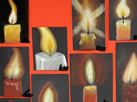 Oil Pastel Candle Art Lesson Artofit