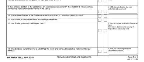 Da 7652 Form ≡ Fill Out Printable Pdf Forms Online