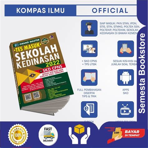 Buku Kedinasan Grand Master Tes Masuk Sekolah Kedinasan 2022 Buku