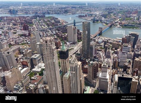 Une vue aérienne de la ville de New York Photo Stock Alamy