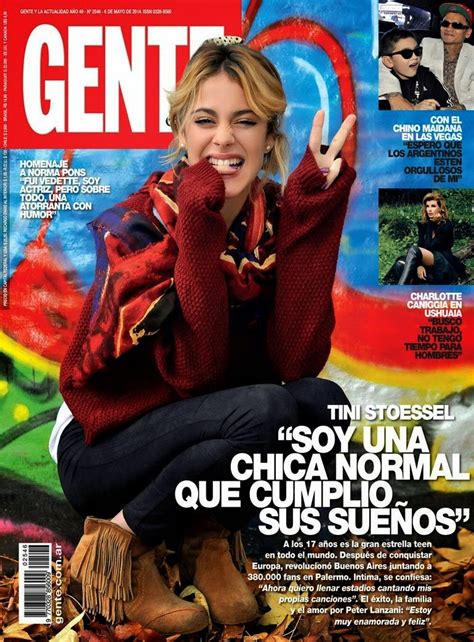 La Ventana Indiscreta De Julia Tapa Revista Gente Con Martina Stoessel