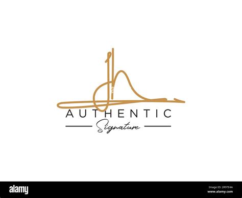 JH Signature Logo Template Vector Stock Vector Image & Art - Alamy