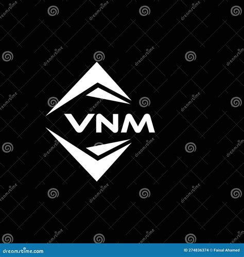 VNM Abstract Technology Logo Design On Black Background VNM Creative