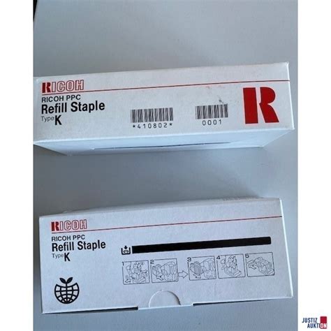 3 Päckchen RICOH PPC Refill Staple Type K NO 502R AM 177025