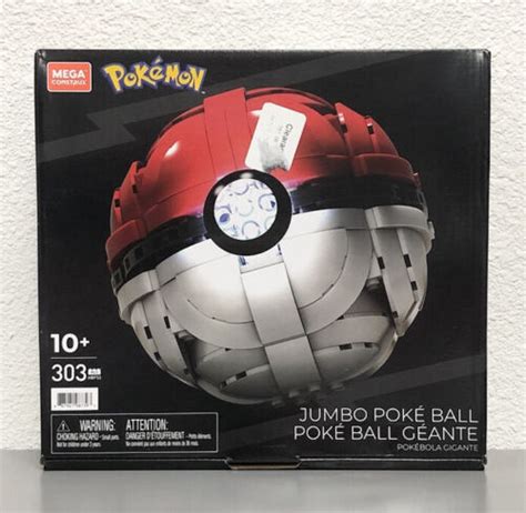 Mega Construx Pok Mon Jumbo Pok Ball Construction Set