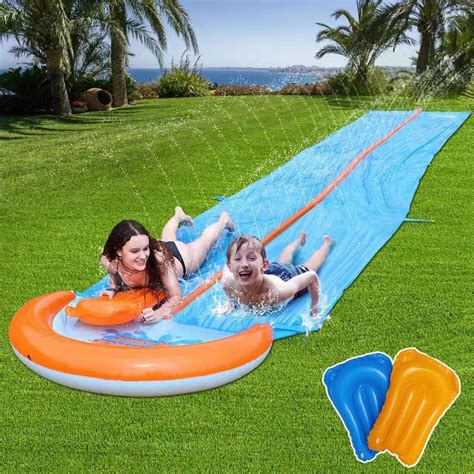 30ft Water Slides With 2 Bodyboards Lawn Water Slide