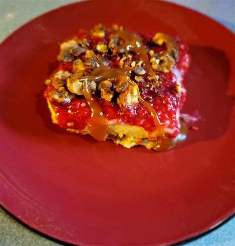 Maple Walnut Cheesecake With Winter Raspberry Fruit Glaze My Moms