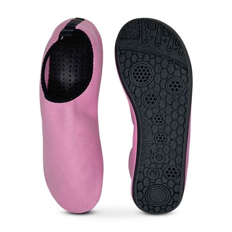 Norty Womens Barefoot Water Shoes Adult Female Aqua Socks Skins Pink 10