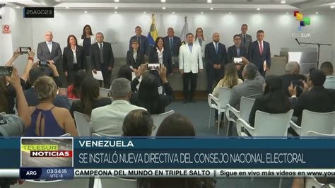 Venezuela Quedó Instalada Nueva Directiva Del Consejo Nacional Electoral Vídeo Dailymotion