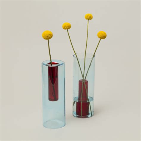 Reversible Glass Vase Glass Vase Glass Flower Vases Large Glass Vase