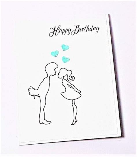 Kissing Birthday Card Handmade Happy Birthday Card Etsy Australia