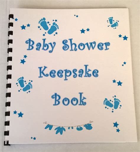 Baby Shower Boy Keepsake Book