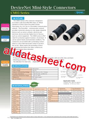 CM03 Datasheet PDF DDK Ltd