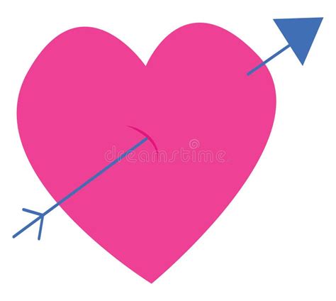 Heart With Arrow Icon Stock Vector Illustration Of Decoration