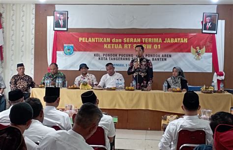 Lantik Jajaran Rt Lurah Pondok Pucung Berikan Layanan Dan Pembinaan