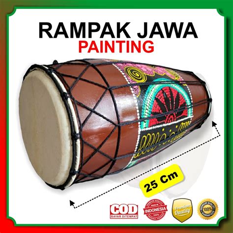 Jual Kendang Gendang Rampak Painting Cm Gendang Jawa Atau