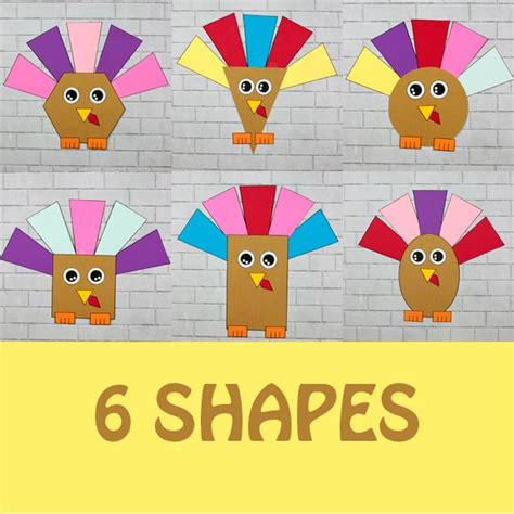 Shape Turkey Craft With Template Non Toy Ts