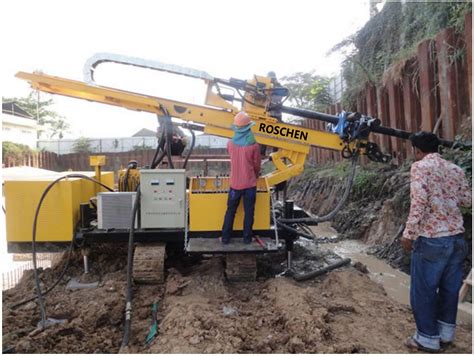 Crawler Drilling Rig With Full Hydraulic Power Head For Anchoring Hole