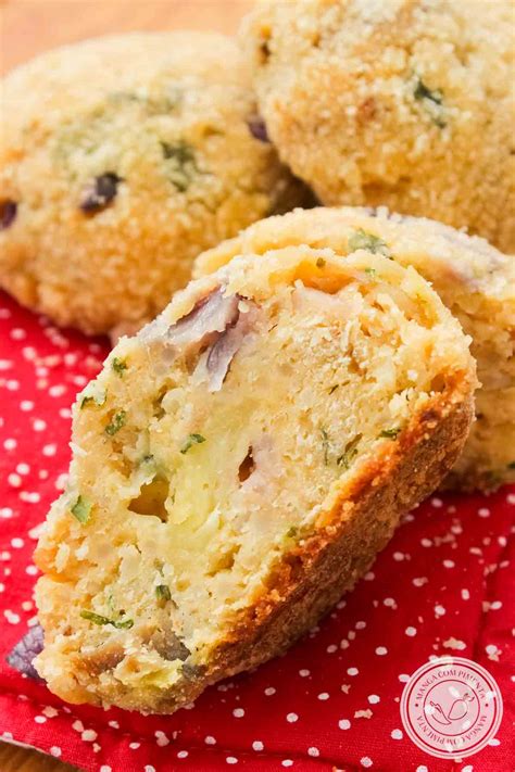 Bolinho De Arroz Assado Recheado Queijo Manga Pimenta