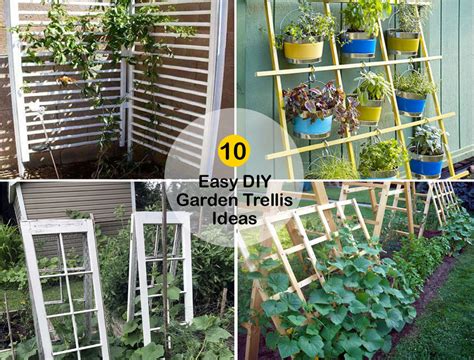 10 Easy Diy Garden Trellis Ideas Diy Trellis For Your Garden Naturebring