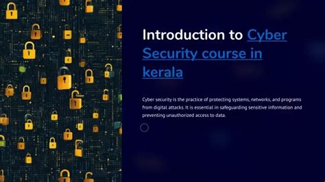 Ppt Empowering Futures With Our Cyber Security Course In Kerala