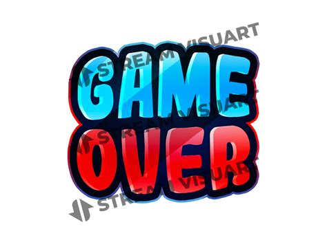 Game Over Emote Stream Visuart Emoticone