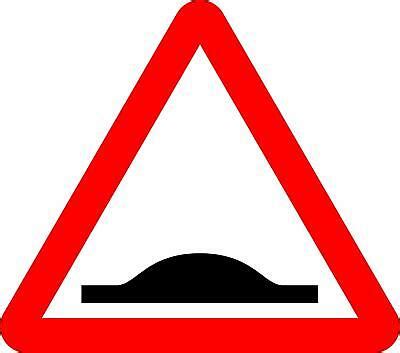 Road humps (Speed bumps) Road safety sign | eBay