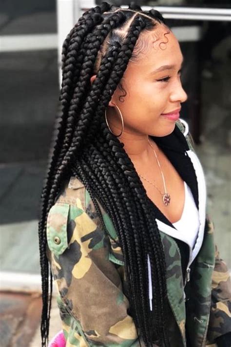 Chunky Cool Jumbo Box Braids Styles In Every Length